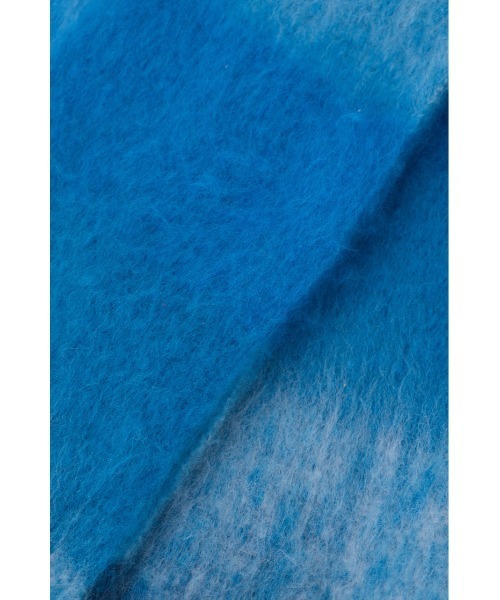 AZUL by moussy(アズールバイマウジー)の「【静電気防止加工】フラッフィーストール 秋服 冬服 マフラー 無地 チェック柄(ストール/ショール・レディース・マルチ/アイボリー/ブラック系その他/ブルー系その他・FREE)」の14枚目の写真
