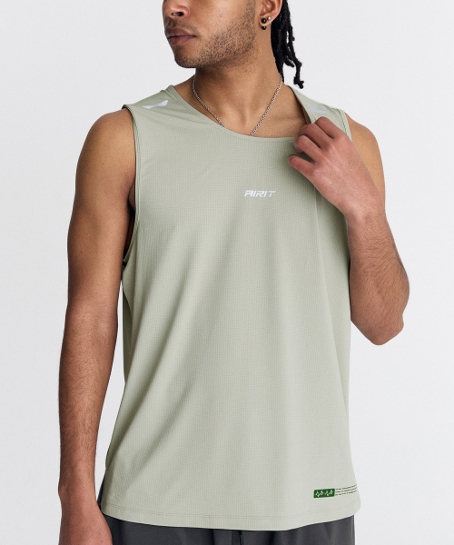 AIRIT(アイリット)の「エアドライ ランニングシングレット AM6011 KH(Tシャツ/カットソー・メンズ・ベージュ・X-LARGE/XXXXX-LARGE/XXX-LARGE)」の1枚目の写真