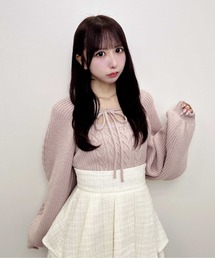INGNI（イング）の「【WEB限定】ケーブルボレロニット+キャミ/アンサンブル（アンサンブル）」
