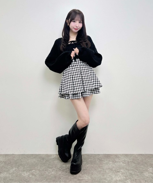INGNI(イング)の「【WEB限定】ケーブルボレロニット+キャミアンサンブル(アンサンブル・レディース・ブラック/グレー/ピンク/アイボリー・M)」の14枚目の写真