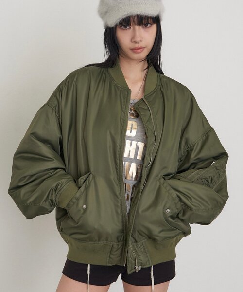 Sourcream(サワークリーム)の「【26AW LOOK掲載品番】【Sourcream】MA-1(MA-1・レディース・カーキ・MEDIUM/SMALL)」の3枚目の写真