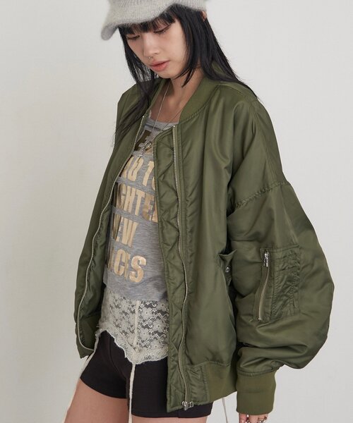 Sourcream(サワークリーム)の「【26AW LOOK掲載品番】【Sourcream】MA-1(MA-1・レディース・カーキ・MEDIUM/SMALL)」の4枚目の写真