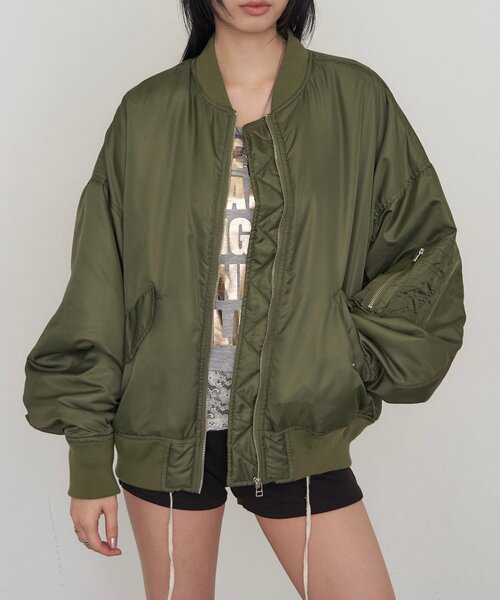 Sourcream(サワークリーム)の「【26AW LOOK掲載品番】【Sourcream】MA-1(MA-1・レディース・カーキ・MEDIUM/SMALL)」の6枚目の写真
