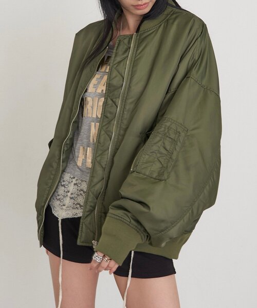 Sourcream(サワークリーム)の「【26AW LOOK掲載品番】【Sourcream】MA-1(MA-1・レディース・カーキ・MEDIUM/SMALL)」の7枚目の写真