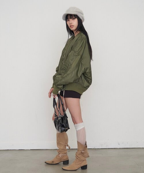 Sourcream(サワークリーム)の「【26AW LOOK掲載品番】【Sourcream】MA-1(MA-1・レディース・カーキ・MEDIUM/SMALL)」の10枚目の写真