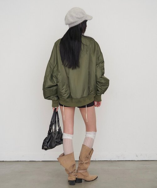 Sourcream(サワークリーム)の「【26AW LOOK掲載品番】【Sourcream】MA-1(MA-1・レディース・カーキ・MEDIUM/SMALL)」の2枚目の写真