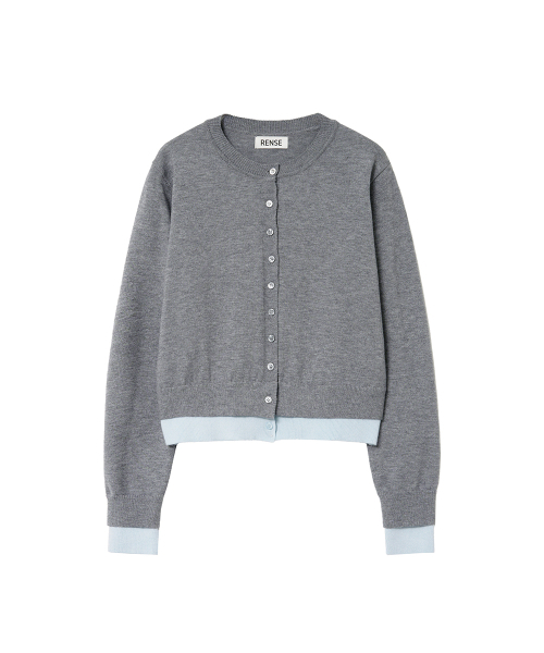RENSE（レンセ）の「Double Layered Cardigan Melange Gray（カーディガン/ボレロ・レディース・その他・OS）」の3枚目の写真