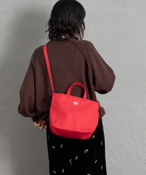 DANTON（ダントン）の「[DANTON/ダントン] ORSAY MOYEN 2WAY キャンバストートバッグ（トートバッグ・レディース・ブラック/キナリ/レッド・ONE SIZE）」の8枚目の写真