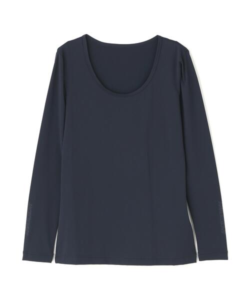 Jack Bunny!!（ジャックバニー）の「MEMORICHI 長袖Uネックインナー（Tシャツ/カットソー・レディース・ブルー/ネイビー・LARGE/SMALL/MEDIUM）」の2枚目の写真
