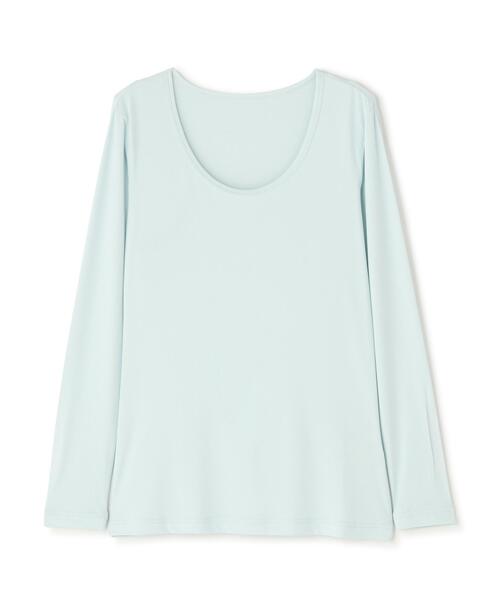 Jack Bunny!!（ジャックバニー）の「MEMORICHI 長袖Uネックインナー（Tシャツ/カットソー・レディース・ブルー/ネイビー・LARGE/SMALL/MEDIUM）」の8枚目の写真