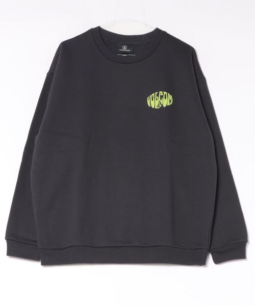 VOLCOM(ボルコム)の「VOLCOM メンズ SOLARMAX RAGLAN CREW トレーナー 【2026年秋冬モデル】(スウェット・メンズ・チャコールグレー/グレー/グリーン・X-LARGE/LARGE/MEDIUM)」の2枚目の写真