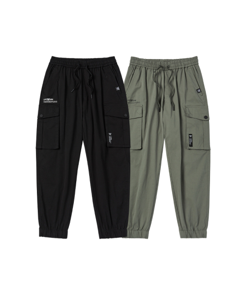 LIFE WORK(ライフワーク)の「L1 スナップカーゴパンツ(スウェットパンツ・レディース・ブラック/カーキ・L/M)」の3枚目の写真