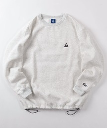 【70】【GERRY/ジェリー】ライトウォームクルーネックスウェット/トレーナー/オーバーサイズ/クルーネック/裾ドローコード/ロゴ刺繍/裏起毛/ユニセックス/レディース/メンズ