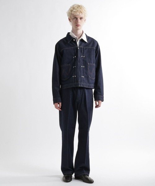 HARE(ハレ)の「【Wrangler×HARE SET UP対応】ZIPウエスタンジャケット(HARE)(デニムジャケット・メンズ・ブルー/ブラック・MEDIUM/SMALL)」の22枚目の写真