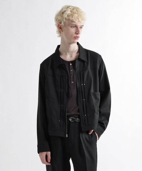 HARE(ハレ)の「【Wrangler×HARE SET UP対応】ZIPウエスタンジャケット(HARE)(デニムジャケット・メンズ・ブルー/ブラック・MEDIUM/SMALL)」の18枚目の写真
