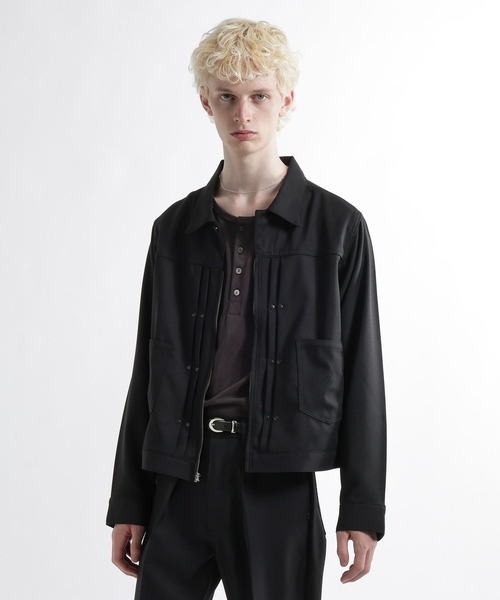 HARE(ハレ)の「【Wrangler×HARE SET UP対応】ZIPウエスタンジャケット(HARE)(デニムジャケット・メンズ・ブルー/ブラック・MEDIUM/SMALL)」の19枚目の写真