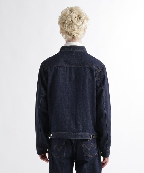 HARE(ハレ)の「【Wrangler×HARE SET UP対応】ZIPウエスタンジャケット(HARE)(デニムジャケット・メンズ・ブルー/ブラック・MEDIUM/SMALL)」の6枚目の写真