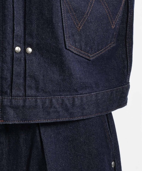 HARE(ハレ)の「【Wrangler×HARE SET UP対応】ZIPウエスタンジャケット(HARE)(デニムジャケット・メンズ・ブルー/ブラック・MEDIUM/SMALL)」の3枚目の写真