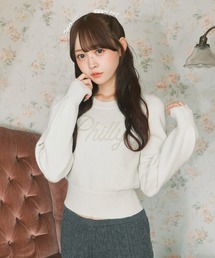 パールロゴコンパクトニット