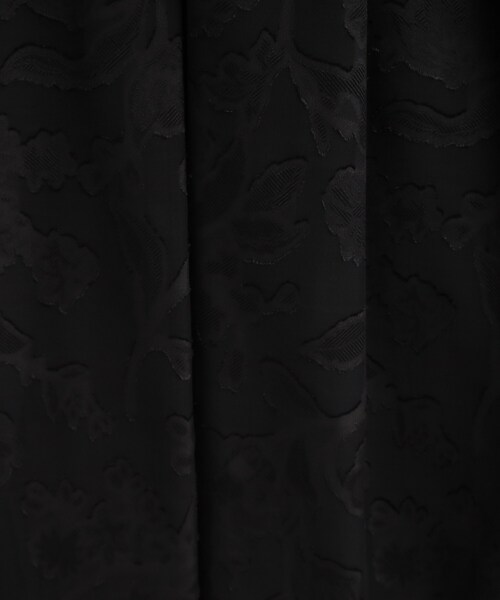 LAURA ASHLEY(ローラアシュレイ)の「【洗える/ウエストゴム仕様/カラー&無地展開あり】アーシャ柄 ジャカードスカート(スカート・レディース・ワイン系1/ブラック/ブラック系・40/38)」の7枚目の写真