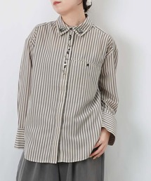 LC/LLL スパンロールビーズ刺繍シャツ
