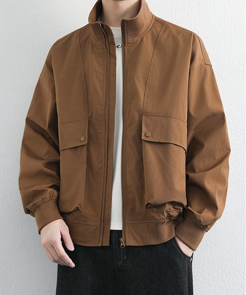 JOHNNY WOLF(ジョニーウルフ)の「WIZ オーバーサイズ ビッグポケット ミリタリー ブルゾン(ブルゾン・メンズ・ホワイト/ブラック/ネイビー/ブラウン・M/L/XL)」の12枚目の写真