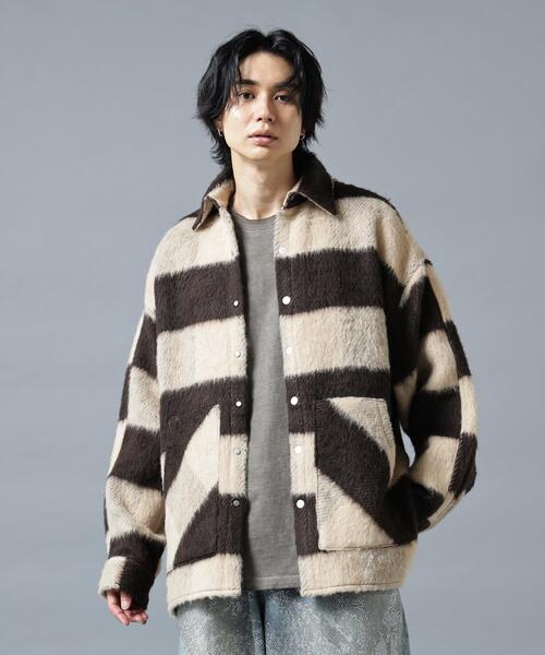 DANKE SCHON(ダンケシェーン)の「DankeSchon/ダンケシェーン/SHAGGY SHIRTS CHECK(シャツ/ブラウス・メンズ・ブラウン/ブルー/イエロー/モスグリーン/ブラック系その他/ベージュ・F)」の4枚目の写真