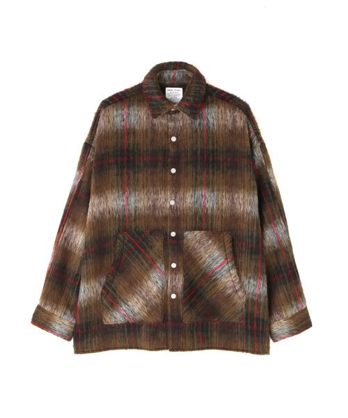 DANKE SCHON(ダンケシェーン)の「DankeSchon/ダンケシェーン/SHAGGY SHIRTS CHECK(シャツ/ブラウス・メンズ・ブラウン/ブルー/イエロー/モスグリーン/ブラック系その他/ベージュ・F)」の3枚目の写真