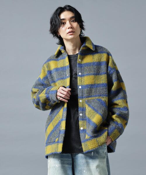 DANKE SCHON(ダンケシェーン)の「DankeSchon/ダンケシェーン/SHAGGY SHIRTS CHECK(シャツ/ブラウス・メンズ・ブラウン/ブルー/イエロー/モスグリーン/ブラック系その他/ベージュ・F)」の1枚目の写真