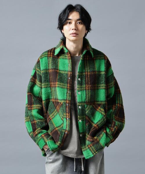 DANKE SCHON(ダンケシェーン)の「DankeSchon/ダンケシェーン/SHAGGY SHIRTS CHECK(シャツ/ブラウス・メンズ・ブラウン/ブルー/イエロー/モスグリーン/ブラック系その他/ベージュ・F)」の5枚目の写真