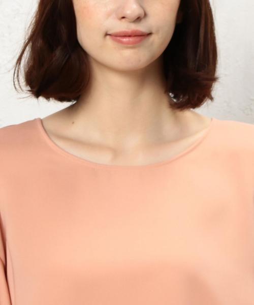 green label relaxing（グリーンレーベルリラクシング）の「KF PE ベルスリーブフレアPO ブラウス（シャツ/ブラウス・レディース・オフホワイト/ピンク/オリーブ・FREE）」の8枚目の写真