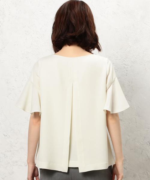 green label relaxing（グリーンレーベルリラクシング）の「KF PE ベルスリーブフレアPO ブラウス（シャツ/ブラウス・レディース・オフホワイト/ピンク/オリーブ・FREE）」の17枚目の写真