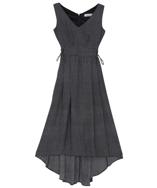 dazzlin（ダズリン）の「レースアップＶネックワンピース（ワンピース・レディース・ブラック/オフホワイト/ベージュ/イエロー/ネイビー・MEDIUM/SMALL）」の17枚目の写真