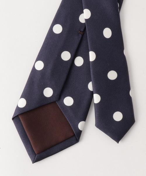 UNITED ARROWS(ユナイテッドアローズ)の「UA IMP シルク ドット タイ(ネクタイ・メンズ・オリーブ/ターコイズブルー/ネイビー・FREE)」の5枚目の写真