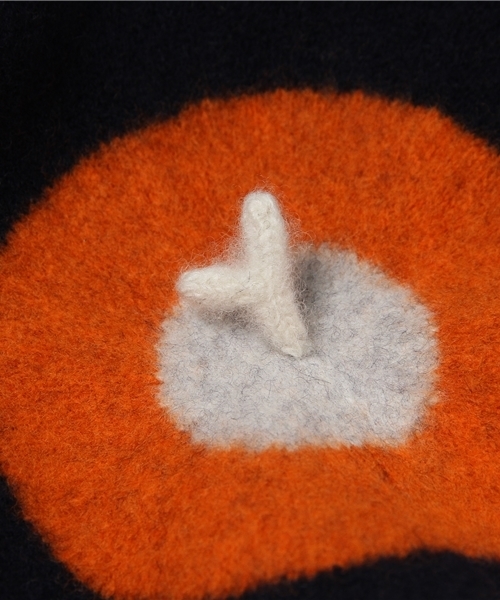 Ne-net（ネネット）の「S ツートーンバスク帽（ハット・レディース・ネイビー/オフホワイト/グレー・フリー）」の6枚目の写真