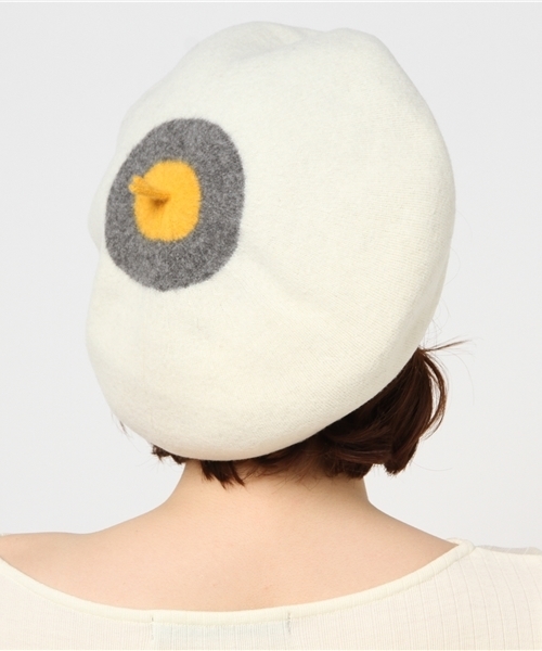 Ne-net（ネネット）の「S ツートーンバスク帽（ハット・レディース・ネイビー/オフホワイト/グレー・フリー）」の7枚目の写真