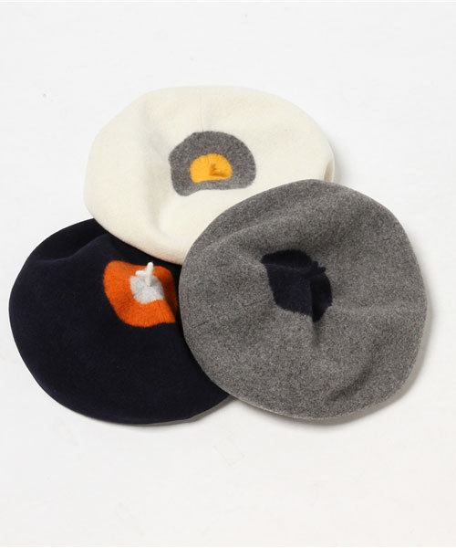 Ne-net（ネネット）の「S ツートーンバスク帽（ハット・レディース・ネイビー/オフホワイト/グレー・フリー）」の9枚目の写真