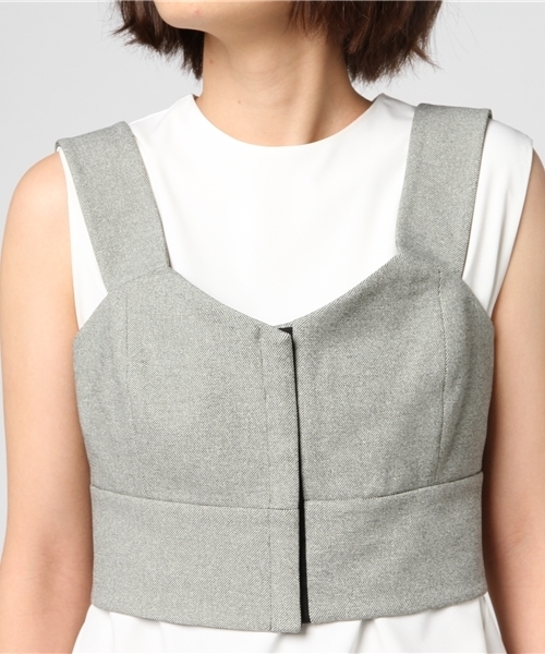 ADAM ET ROPE'（アダムエロペ）の「シャンブレービスチェ（その他トップス・レディース・カーキ・FREE）」の5枚目の写真