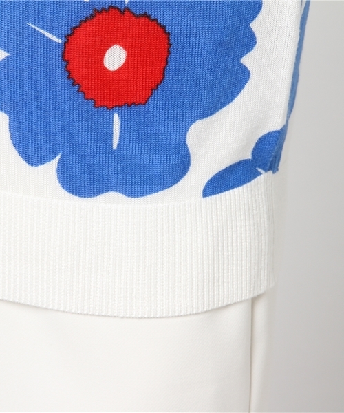 RODEO CROWNS WIDE BOWL（ロデオクラウンズワイドボウル）の「ビックフラワー ニット カーディガン（カーディガン/ボレロ・レディース・ブラック系その他/ホワイト系その他/ブルー系その他・SMALL/MEDIUM）」の9枚目の写真