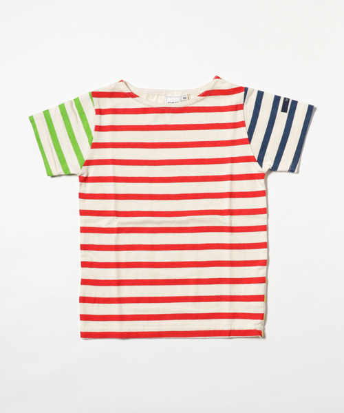 SHIPS（シップス）の「SHIPS KIDS:ボーダー ボートネック TEE(100～130cm)（Tシャツ/カットソー・キッズ・ネイビー/レッド/ライム・100/120/110/130）」の3枚目の写真