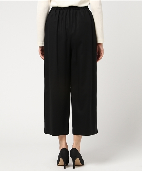 ENFOLD（エンフォルド）の「ハイツイストツイル クロップドTR（その他パンツ・レディース・ホワイト/ブラック・38/36）」の5枚目の写真