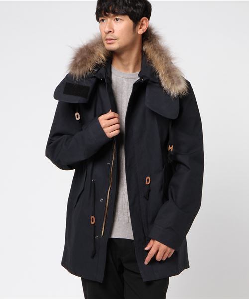 rovtski(ロフトスキー)の「2017 AUTUMN BONDINGMODS PARKA with FUR/1O17060211(モッズコート・メンズ・ブラック/ネイビー・LARGE/MEDIUM)」の4枚目の写真