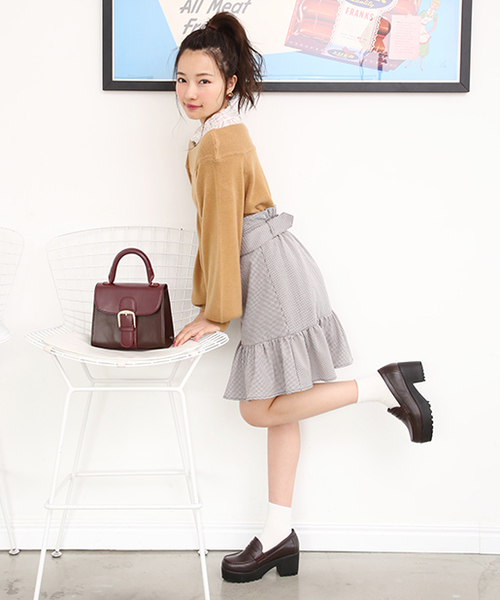 one after another NICE CLAUP（ワンアフターアナザーナイスクラップ）の「カシミアタッチボートニット（ニット/セーター・レディース・ライトグレー/ブラック/ベージュ/アイボリー/ピンク系その他・FREE）」の20枚目の写真