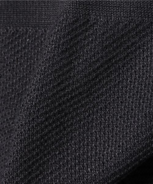 STYLEBLOCK（スタイルブロック）の「ミニ裏毛前身頃編み変えニット切り替えカットソー（Tシャツ/カットソー・メンズ・ブラック/ホワイト/グレー/ネイビー・L/LL/M）」の9枚目の写真