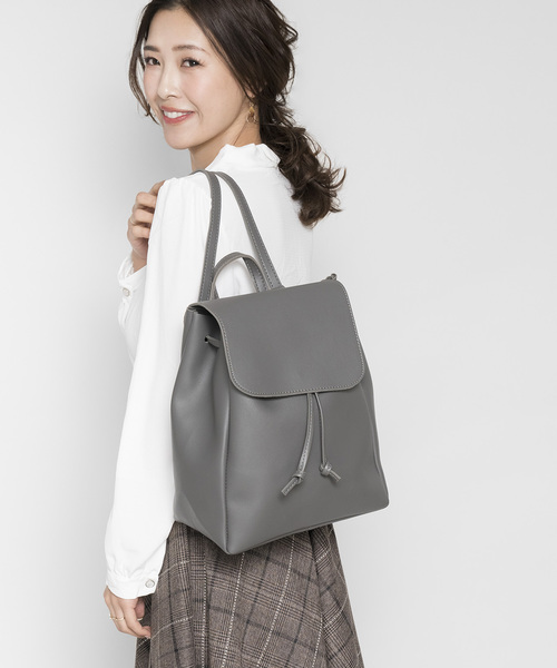 Plain Clothing プレーンクロージング の フェイクレザーミニマルリュック バックパック バックパック リュック Wear