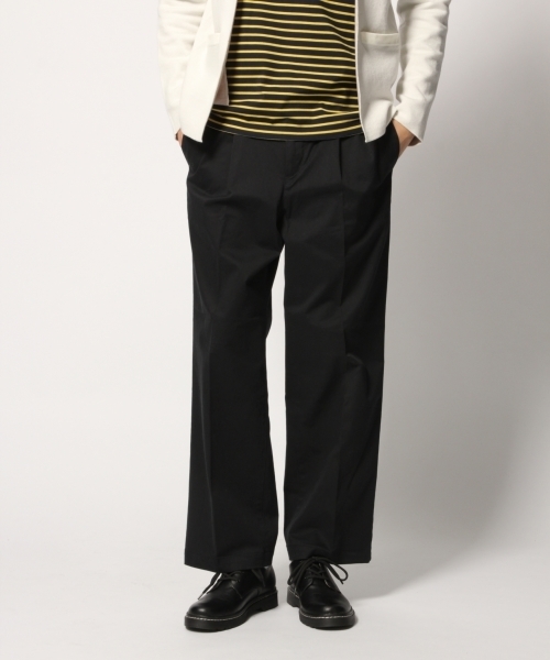 GLOBAL WORK（グローバルワーク）の「チノワイドトラウザー/776949（その他パンツ・メンズ・ブラック/オフホワイト/ベージュ・LARGE/MEDIUM/SMALL）」の2枚目の写真
