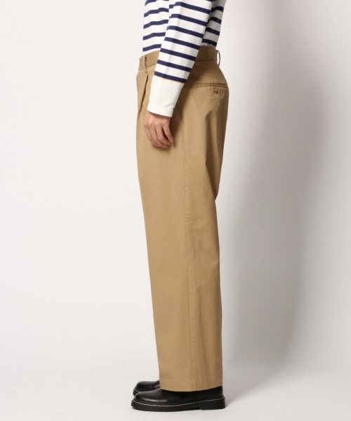 GLOBAL WORK（グローバルワーク）の「チノワイドトラウザー/776949（その他パンツ・メンズ・ブラック/オフホワイト/ベージュ・LARGE/MEDIUM/SMALL）」の6枚目の写真