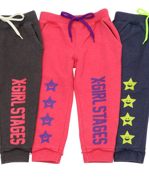 X-girl Stages(エックスガールステージス)の「“VINTAGE LIKE” SWEAT PANT (12M~3T)(その他パンツ・キッズ・チャコールグレー/レッド/ネイビー・12M/2T/3T)」の5枚目の写真