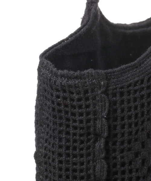 studio CLIP（スタディオクリップ）の「お花編みカラーバッグ（トートバッグ・レディース・ブラック/レッド/オフホワイト/イエロー/パープル/グリーン・FREE）」の16枚目の写真