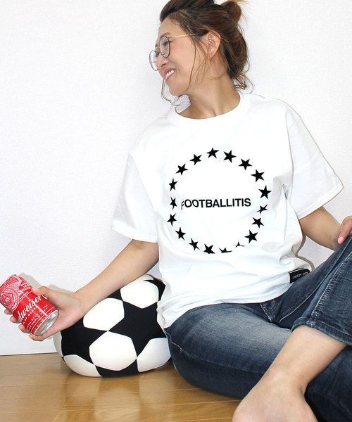 LIBERTY CITY（リバティシティ）の「【LIBERTY CITY/リバティーシティ】 [18 STARS] フットボライティス Tシャツ（Tシャツ/カットソー・メンズ・ブルー/ホワイト/ブラック・MEDIUM/SMALL/LARGE）」の2枚目の写真